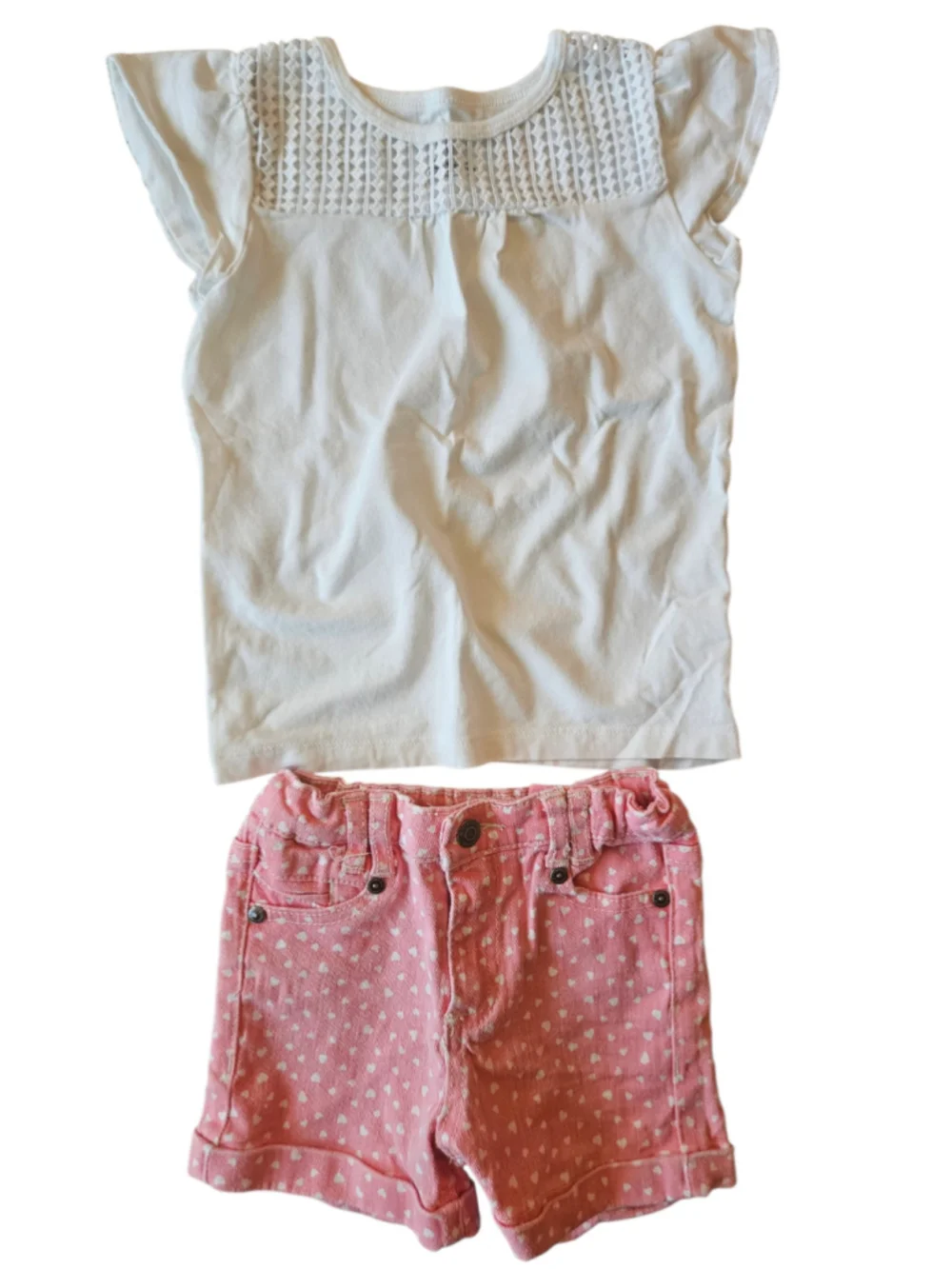 Girls size 4-5 Lot of 7 Outfits Summer 4th of July Back to School Clothes